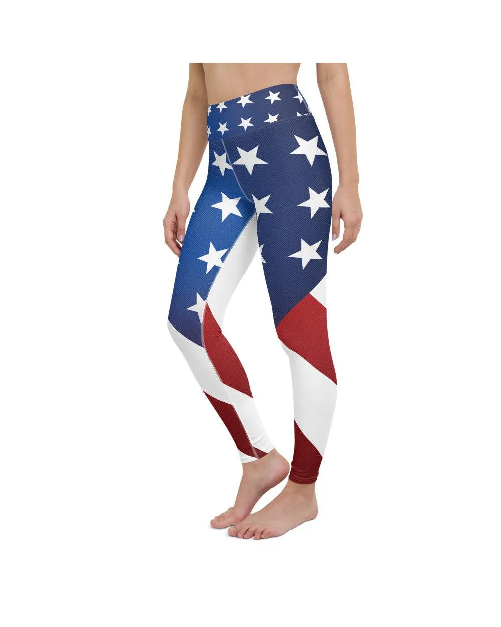 American Flag Yoga Pants