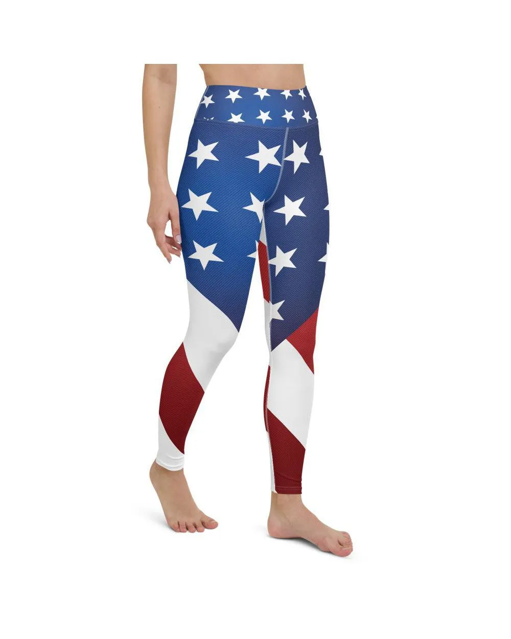 American Flag Yoga Pants