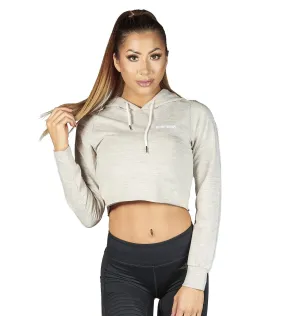 Apex Crop Hoodie - Grey Heather