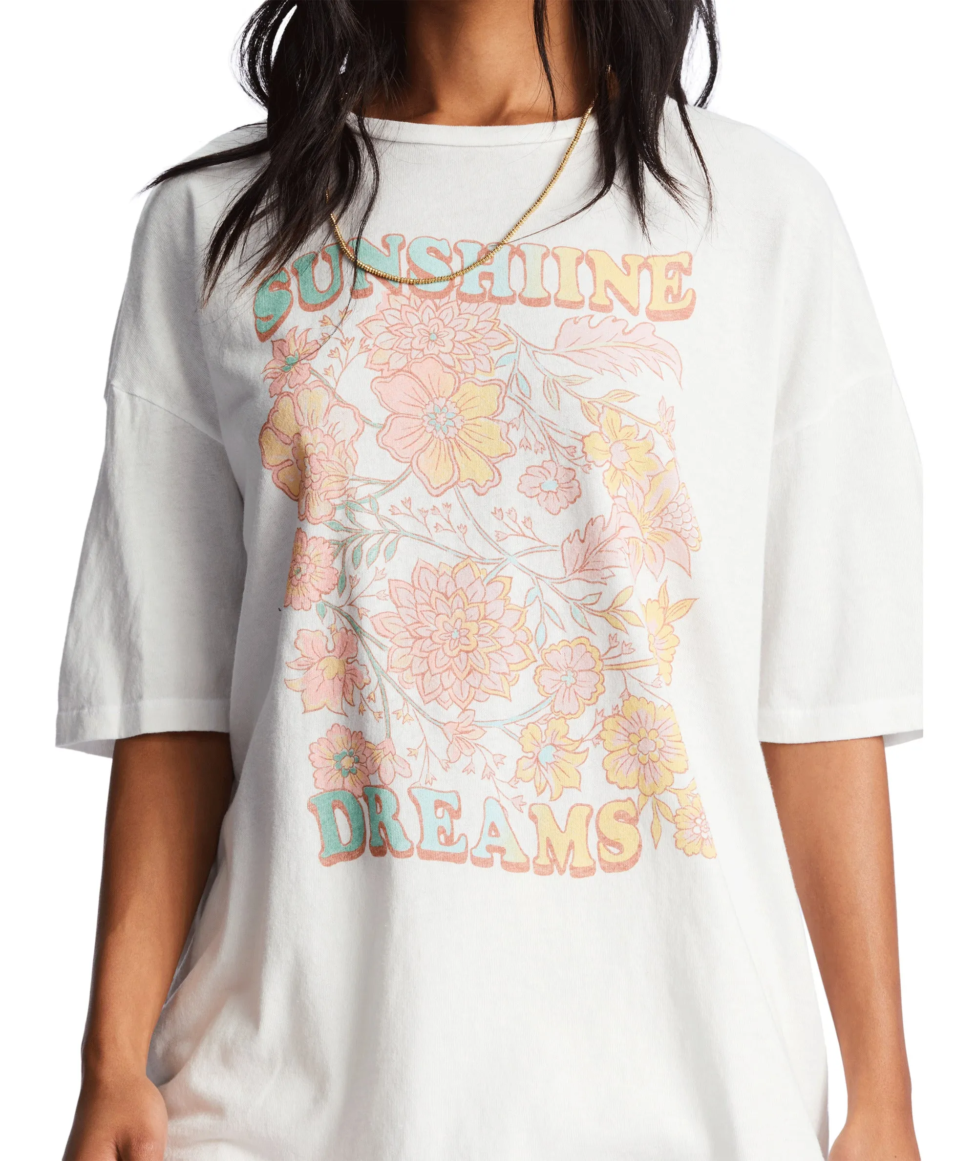 Billabong Sunshine Dream Tee-Salt Crystal