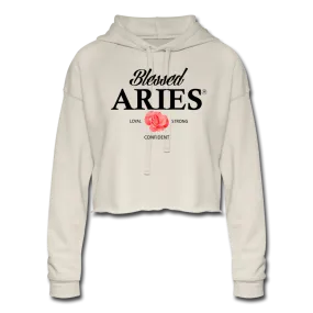 Blessed Aries Women's Cropped Hoodie