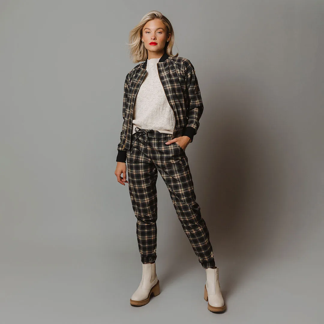 Bonnie Plaid Bomber Jacket