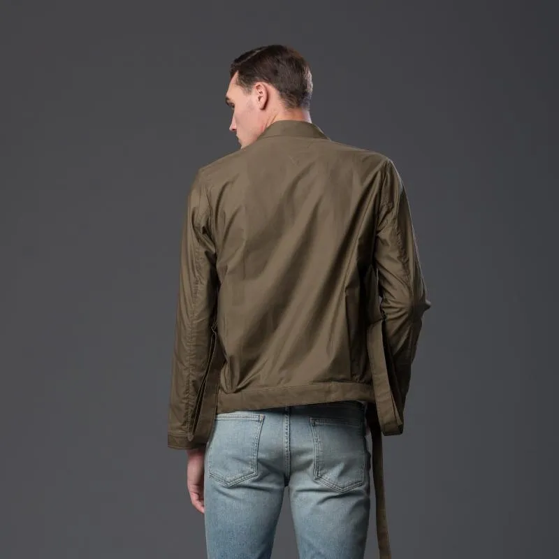 Cargo Strap Bomber Jacket