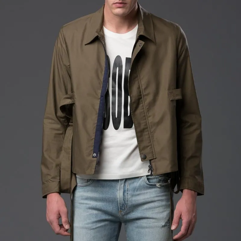 Cargo Strap Bomber Jacket