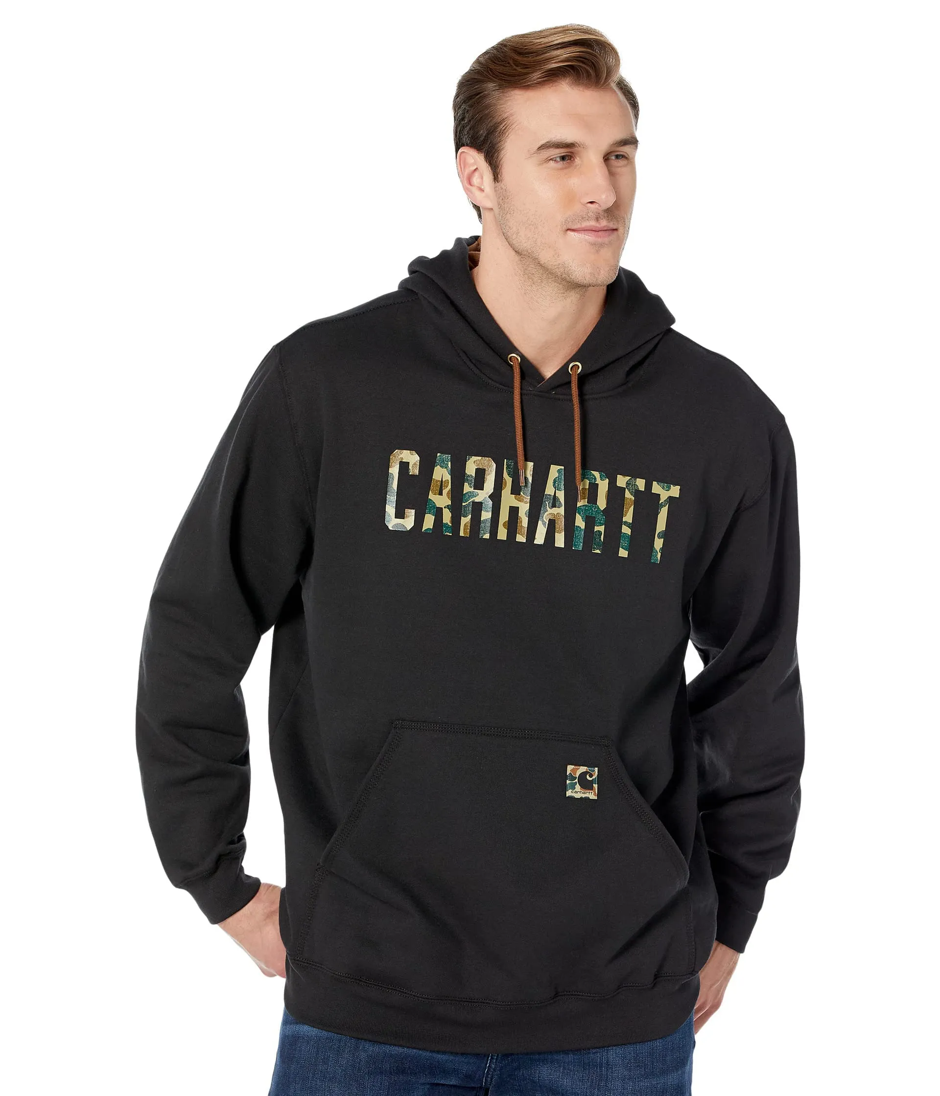 Carhartt 105486 Men's Loose Fit Midweight Camo Logo Graphic Sweatshirt