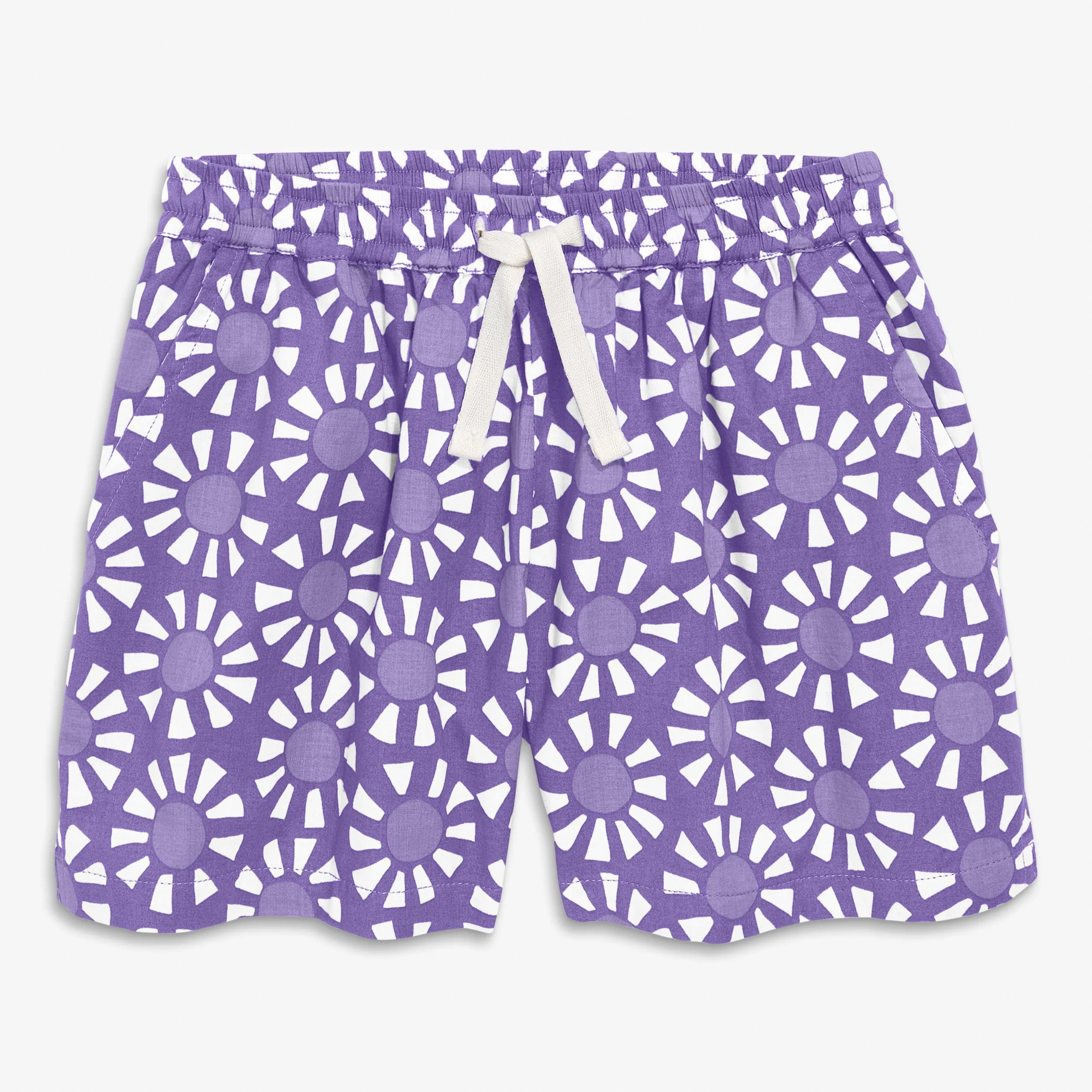 Clearance beach short in cutout suns