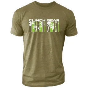 Clinch Gear - Barcode - Crew Tee - Military Green