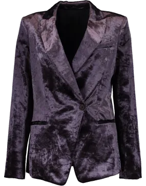 Crush Velvet Blazer