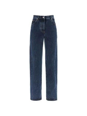 Curved Seam High-Waisted Jeans