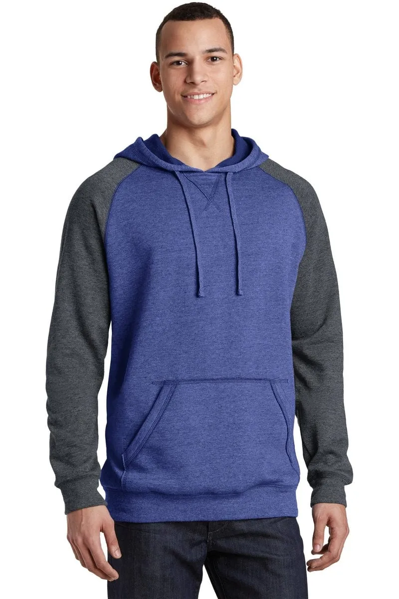 District DT196: Young Mens Lightweight Fleece Raglan Hoodie