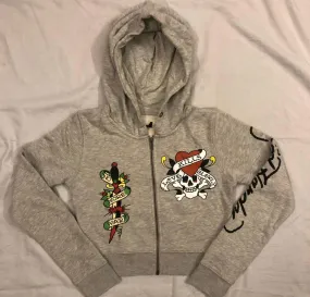 ED Hardy Unisex cropped zipper Hoodies 60pcs