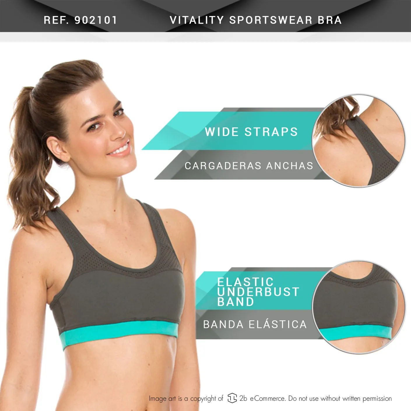 Flexmee 902101 Vitality Bra Sports Bra Sportswear