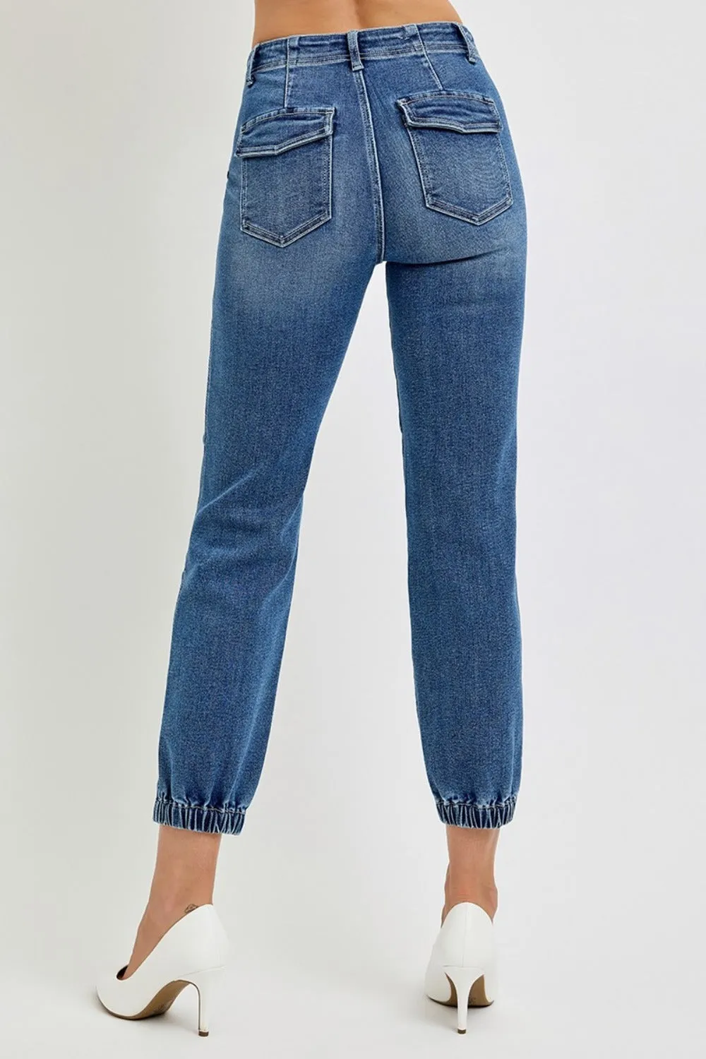 Full Size High Rise Ankle Jogger Jeans