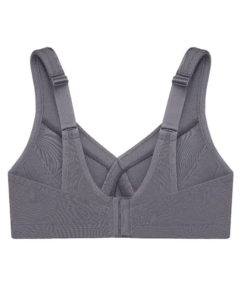 Glamorise Magiclift Seamless Wire-Free Sports Bra - Charcoal Gray