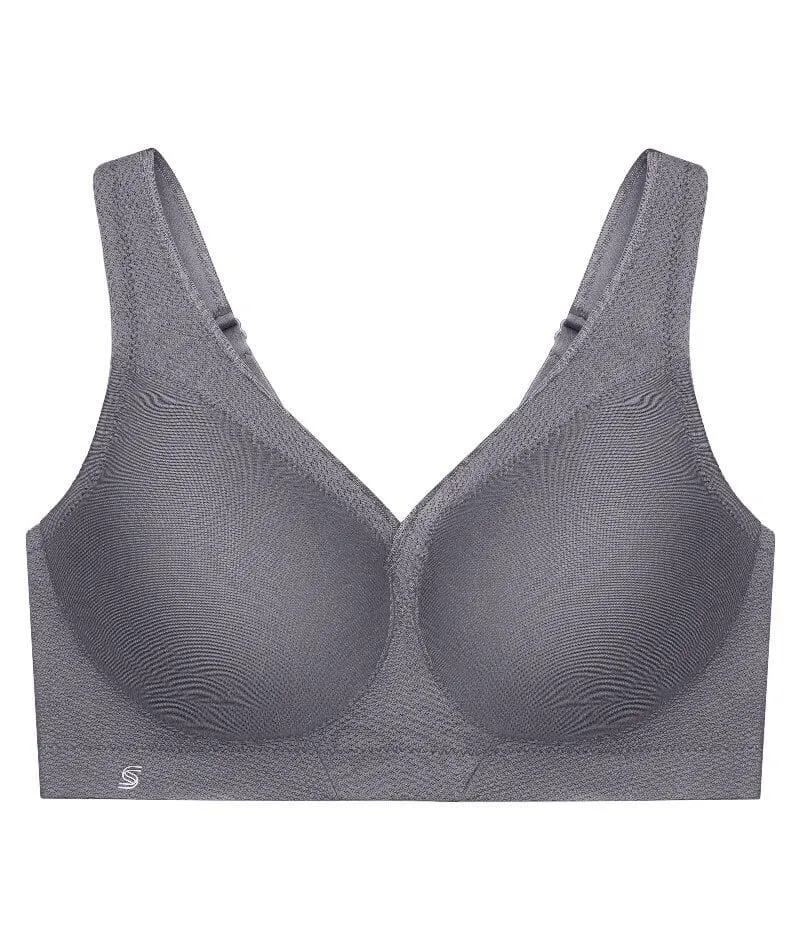 Glamorise Magiclift Seamless Wire-Free Sports Bra - Charcoal Gray