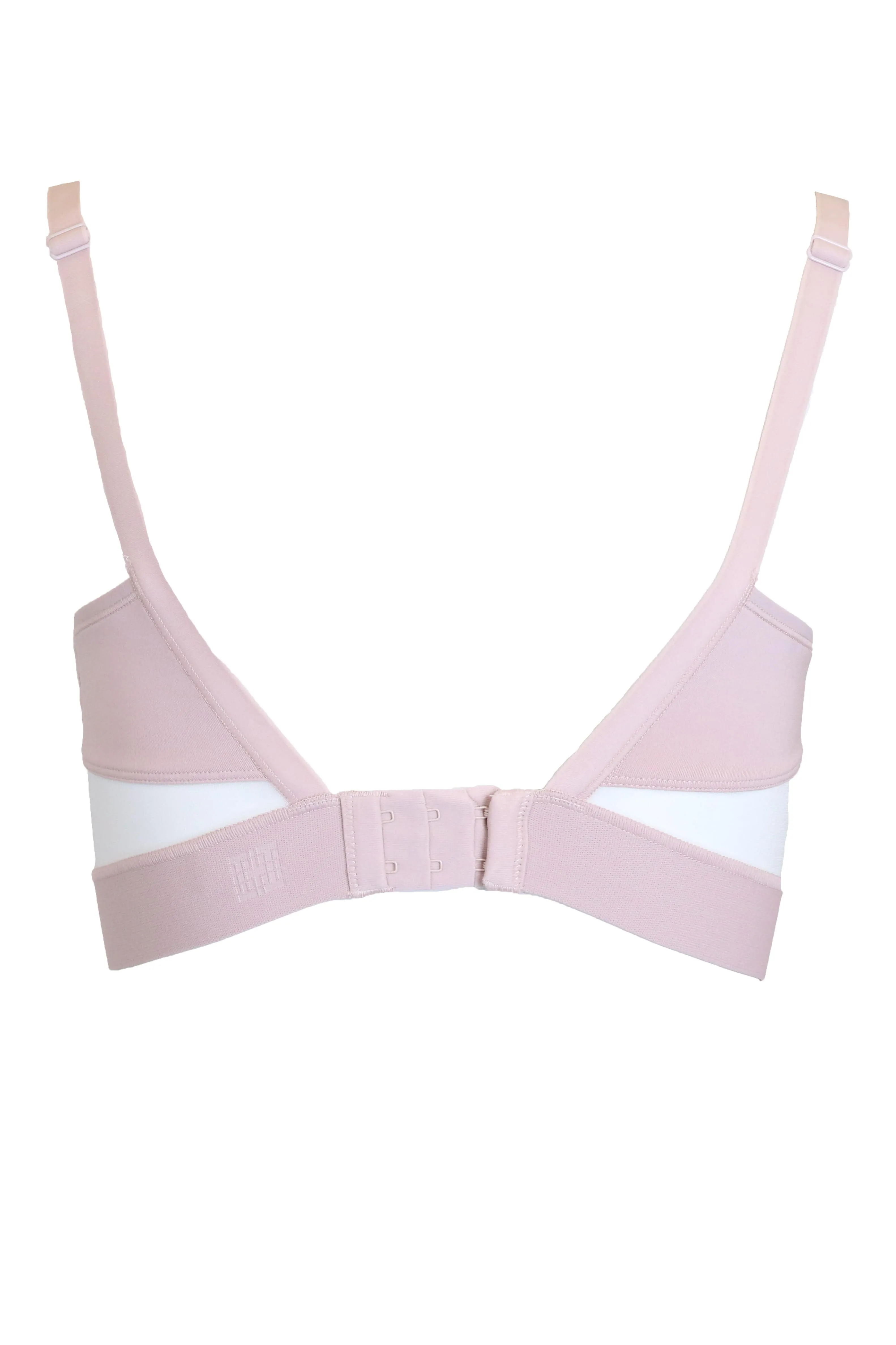 Gravity Contour Underwire Sports Bra - Rose Beige/White