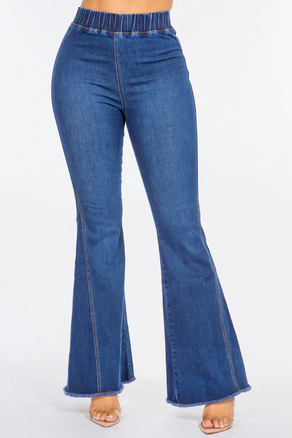 High Waist Curvy Flare Jeans