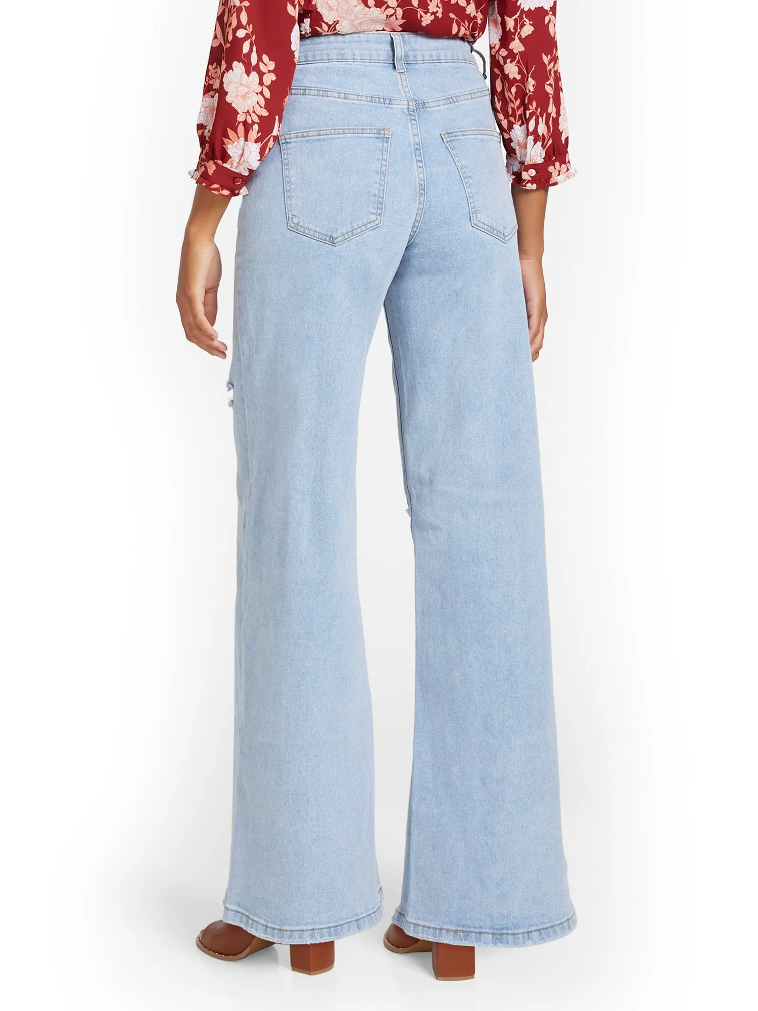 High-Waisted Wide-Leg Jeans