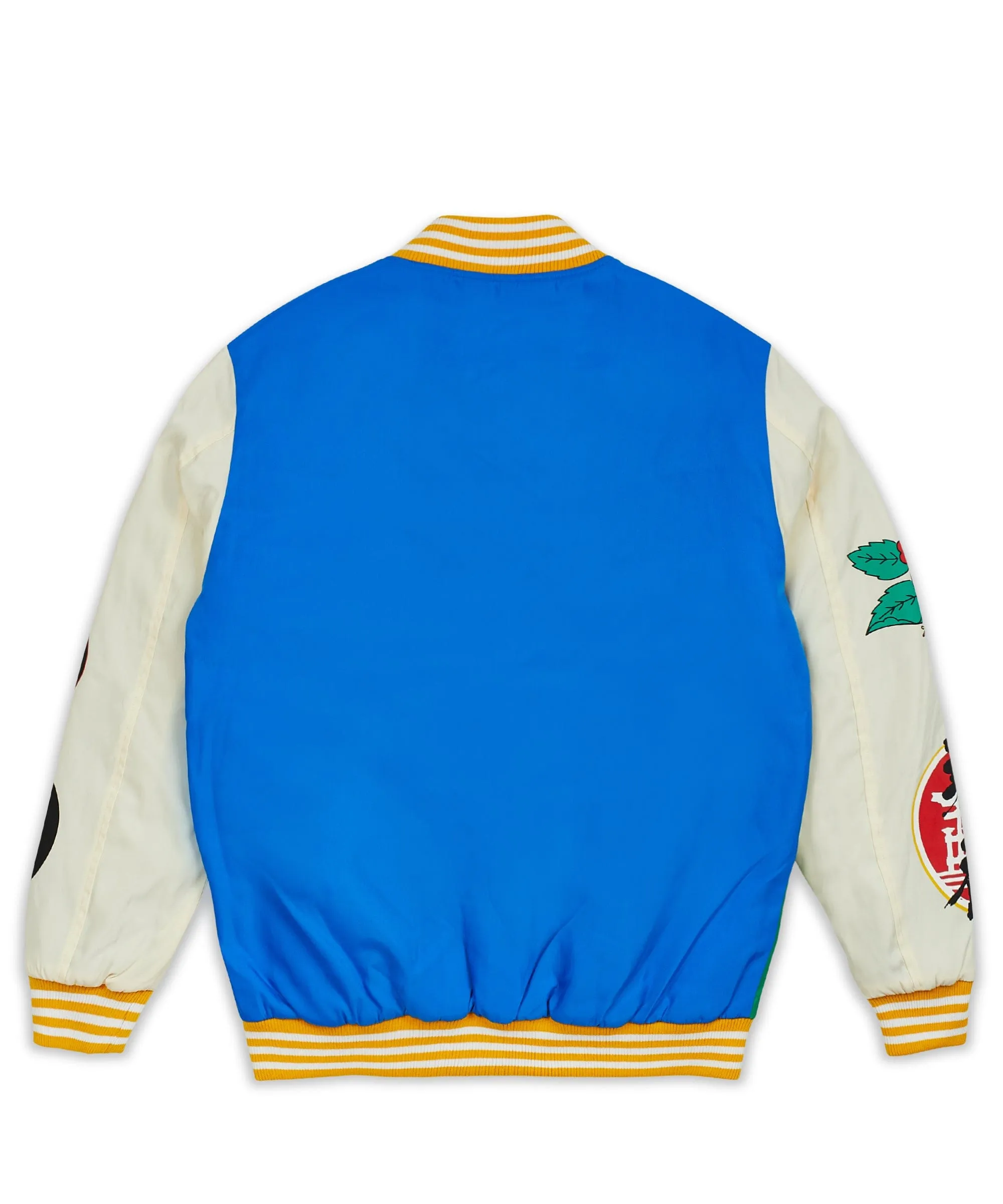 Japan Nylon Printed Bomber Varsity Jacket