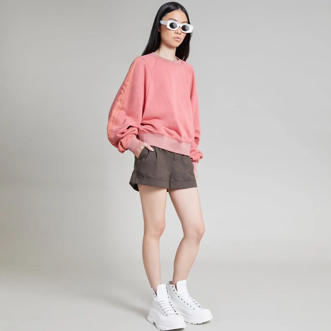 KADEN CROPPED PULLOVER DUSTY ROSE