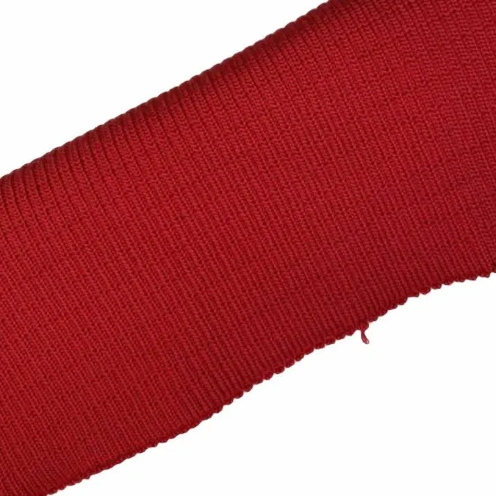 Knit Rib Cuff/Waistband - Heavyweight - Red