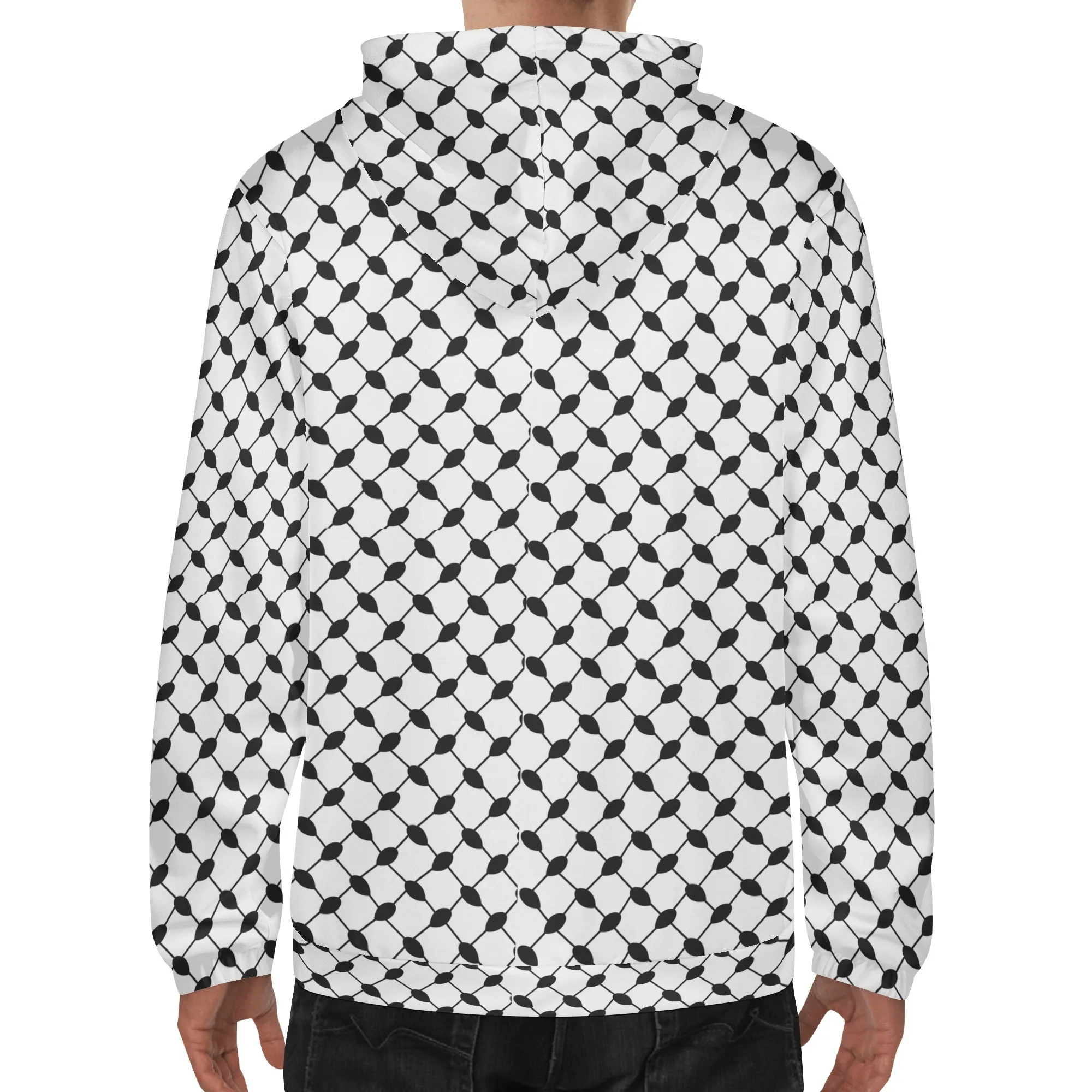 Lightweight keffiyeh Hoodie Sweatshirt