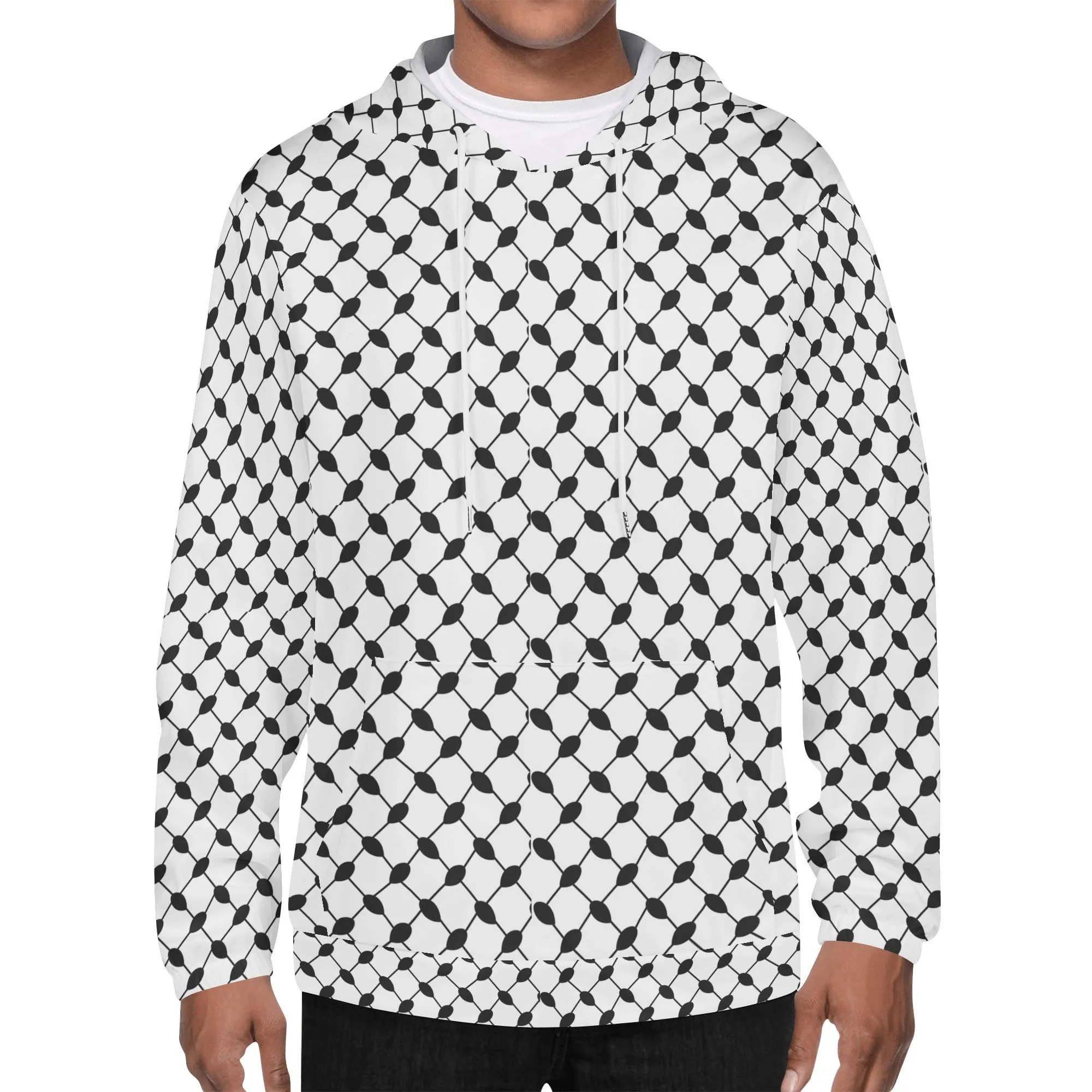 Lightweight keffiyeh Hoodie Sweatshirt