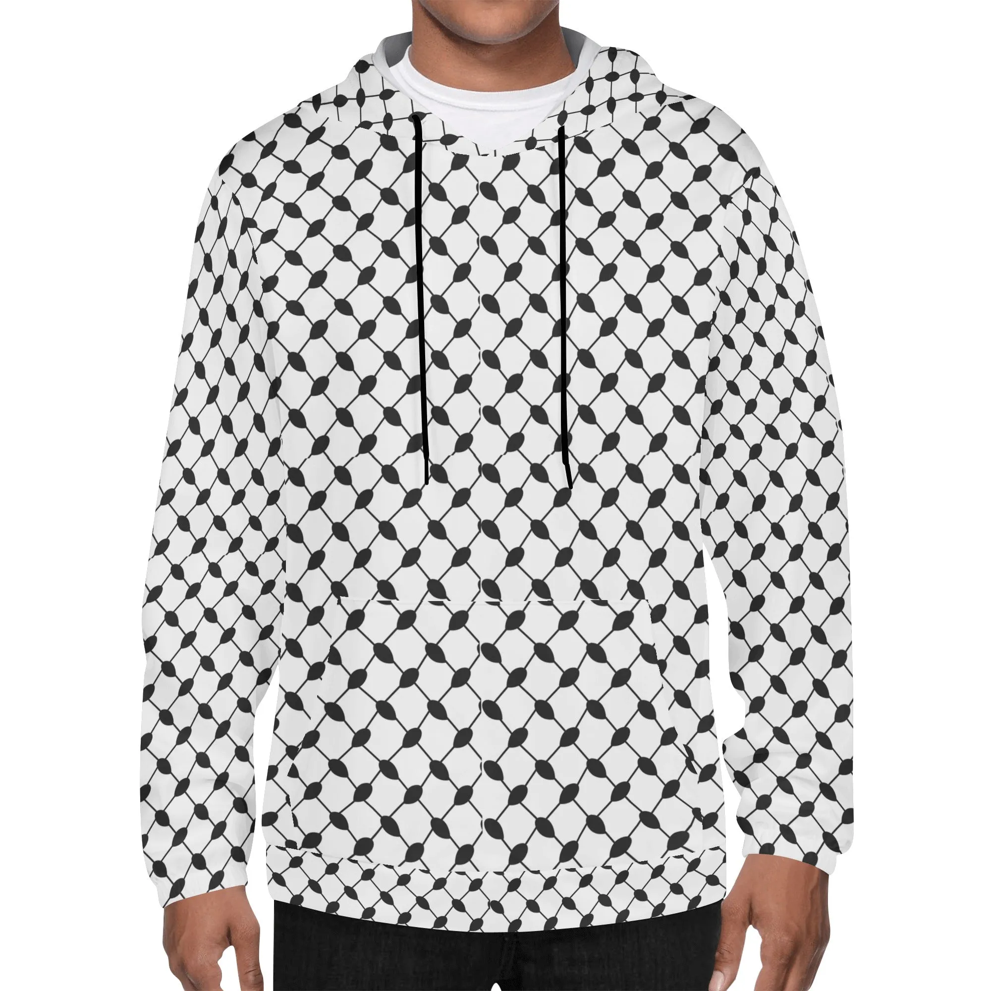 Lightweight keffiyeh Hoodie Sweatshirt