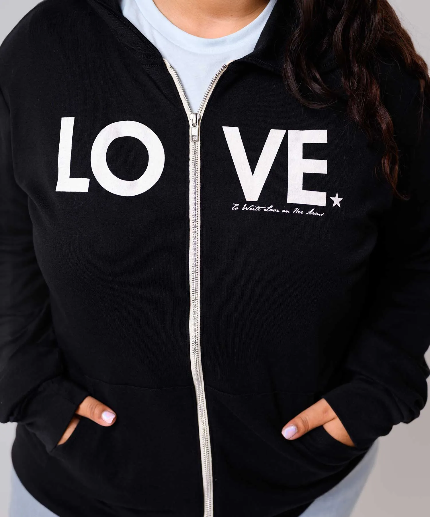 LOVE Lightweight Zip Hoodie