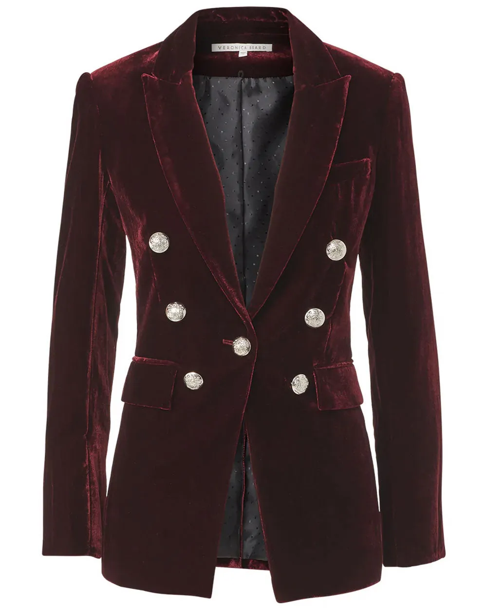 Merlot Gaya Velvet Dickey Blazer