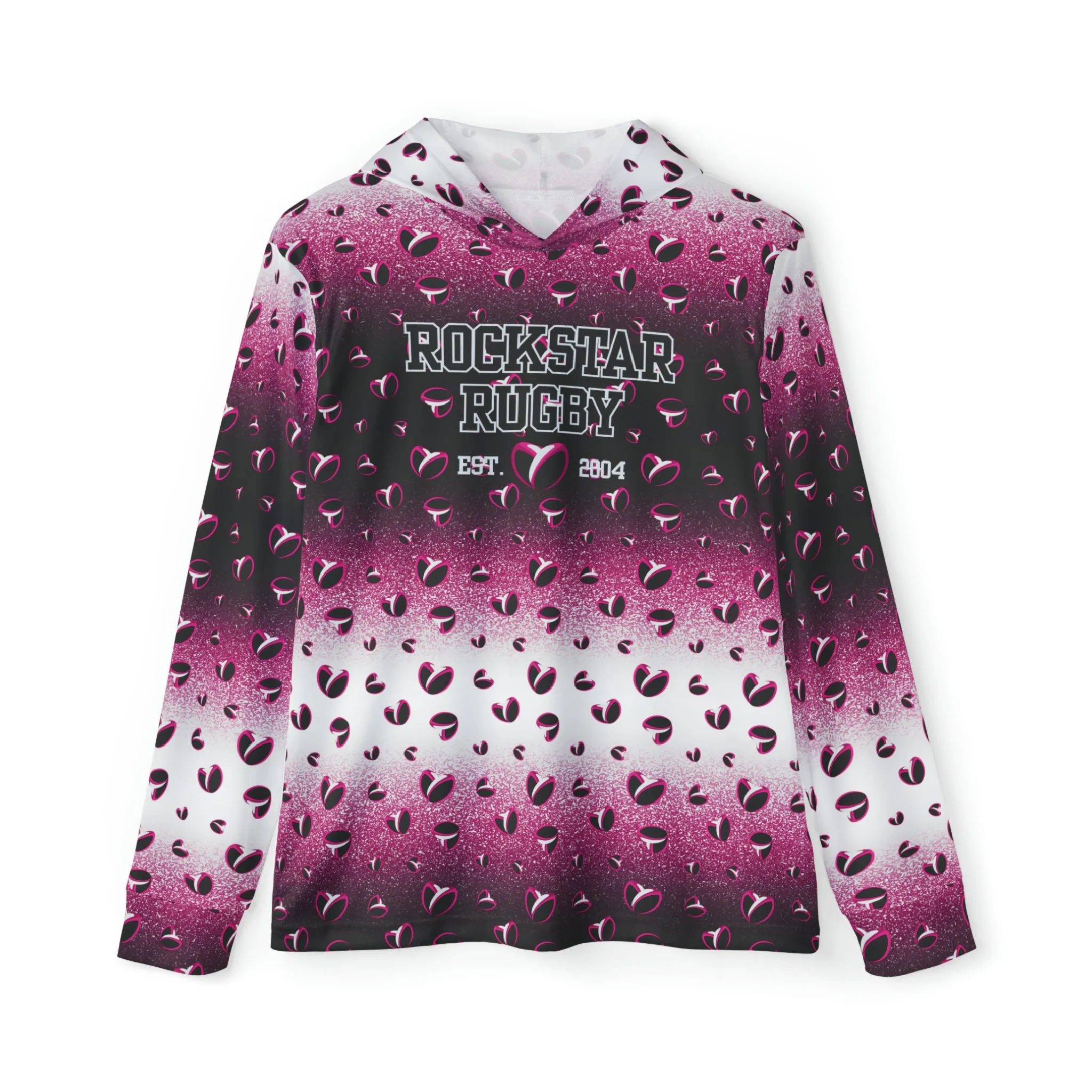 Pink Stardust & <3's Lightweight Moisture Wicking Hoodie