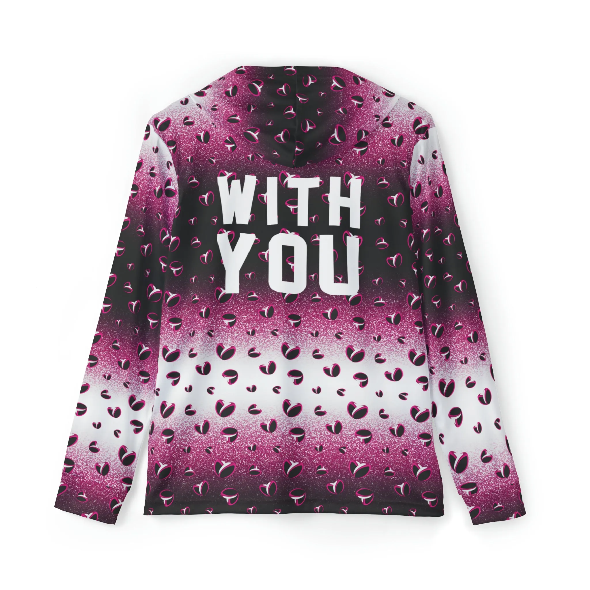 Pink Stardust & <3's Lightweight Moisture Wicking Hoodie