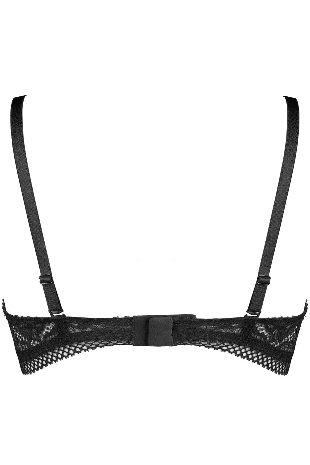 Rock DJ Balconette Bra in Black