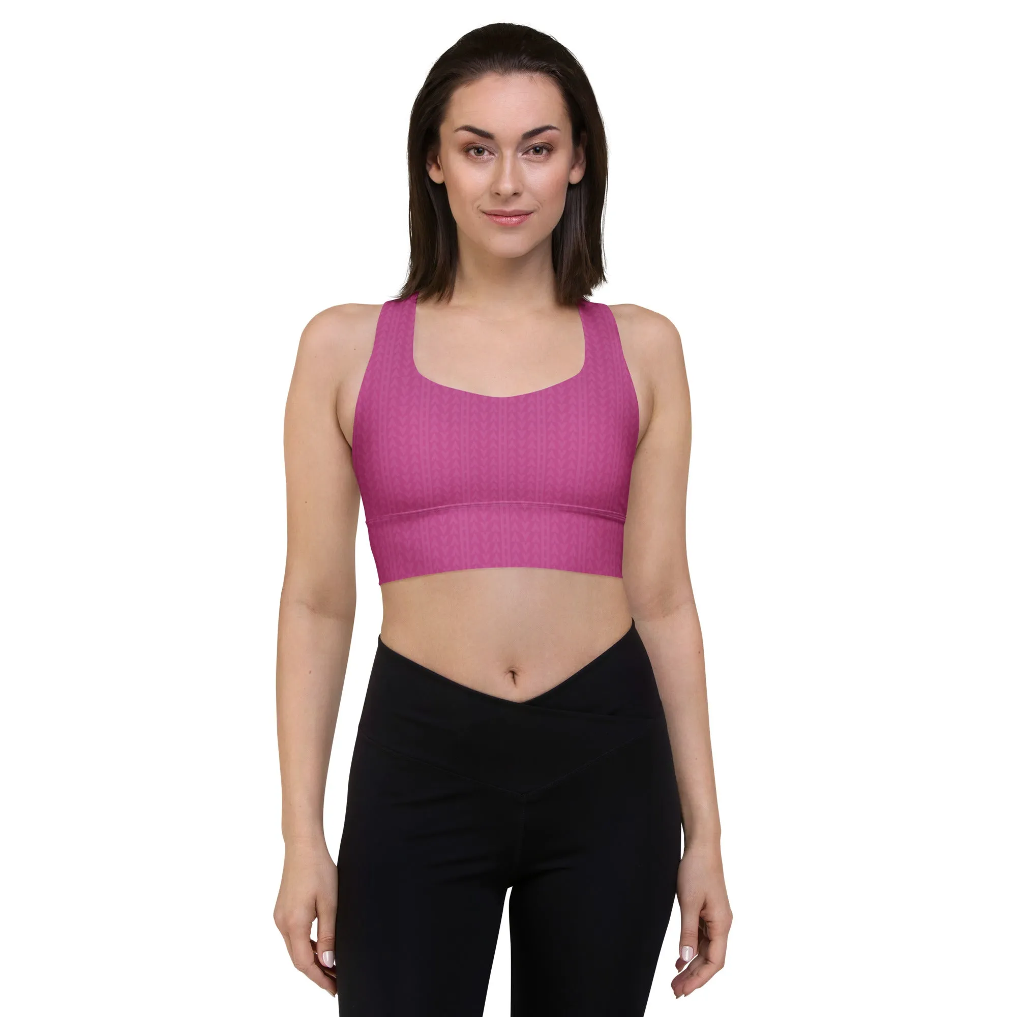 Rose Zing Longline Sports Bra