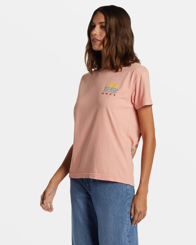 Roxy Sun Spun Tee-Candlelight Peach