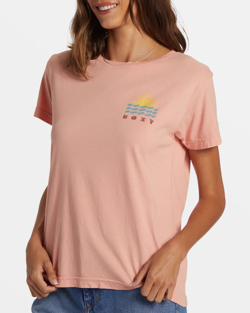 Roxy Sun Spun Tee-Candlelight Peach