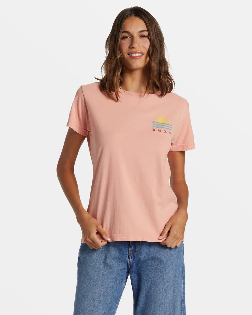 Roxy Sun Spun Tee-Candlelight Peach