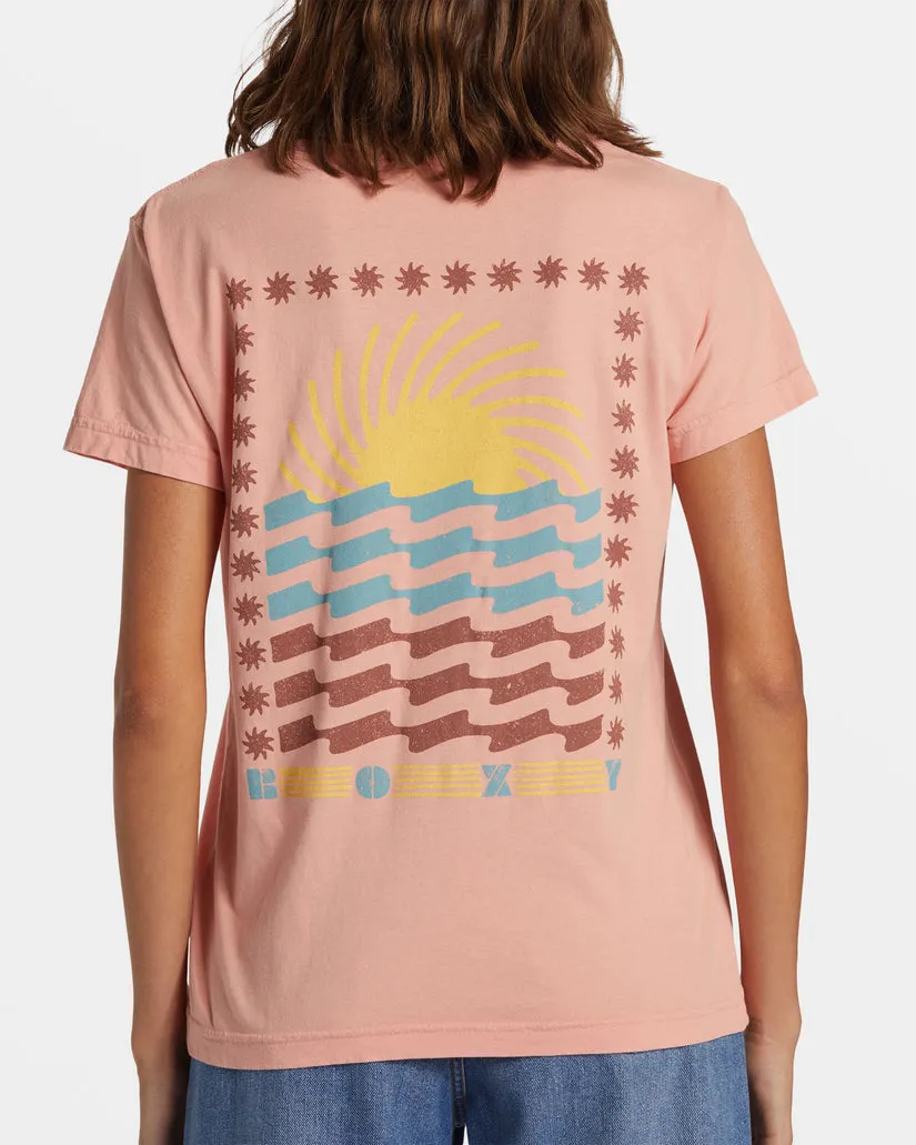 Roxy Sun Spun Tee-Candlelight Peach