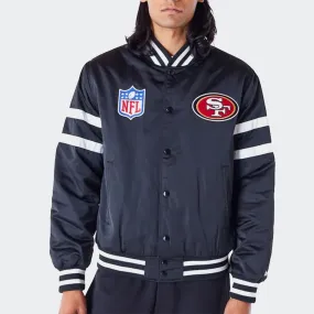 SF 49ERS NFL SATIN BOMBER JACKET