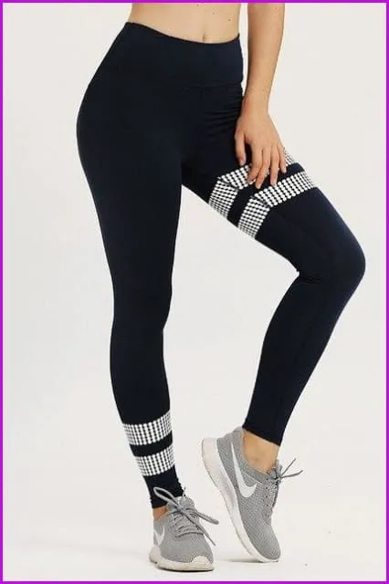 Solid Leggings High Waist Yoga Pants DE138