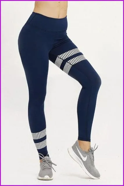 Solid Leggings High Waist Yoga Pants DE138