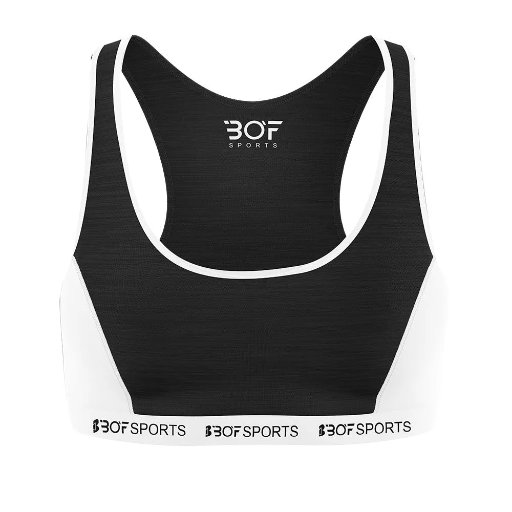 Sports Bra - Black Melange