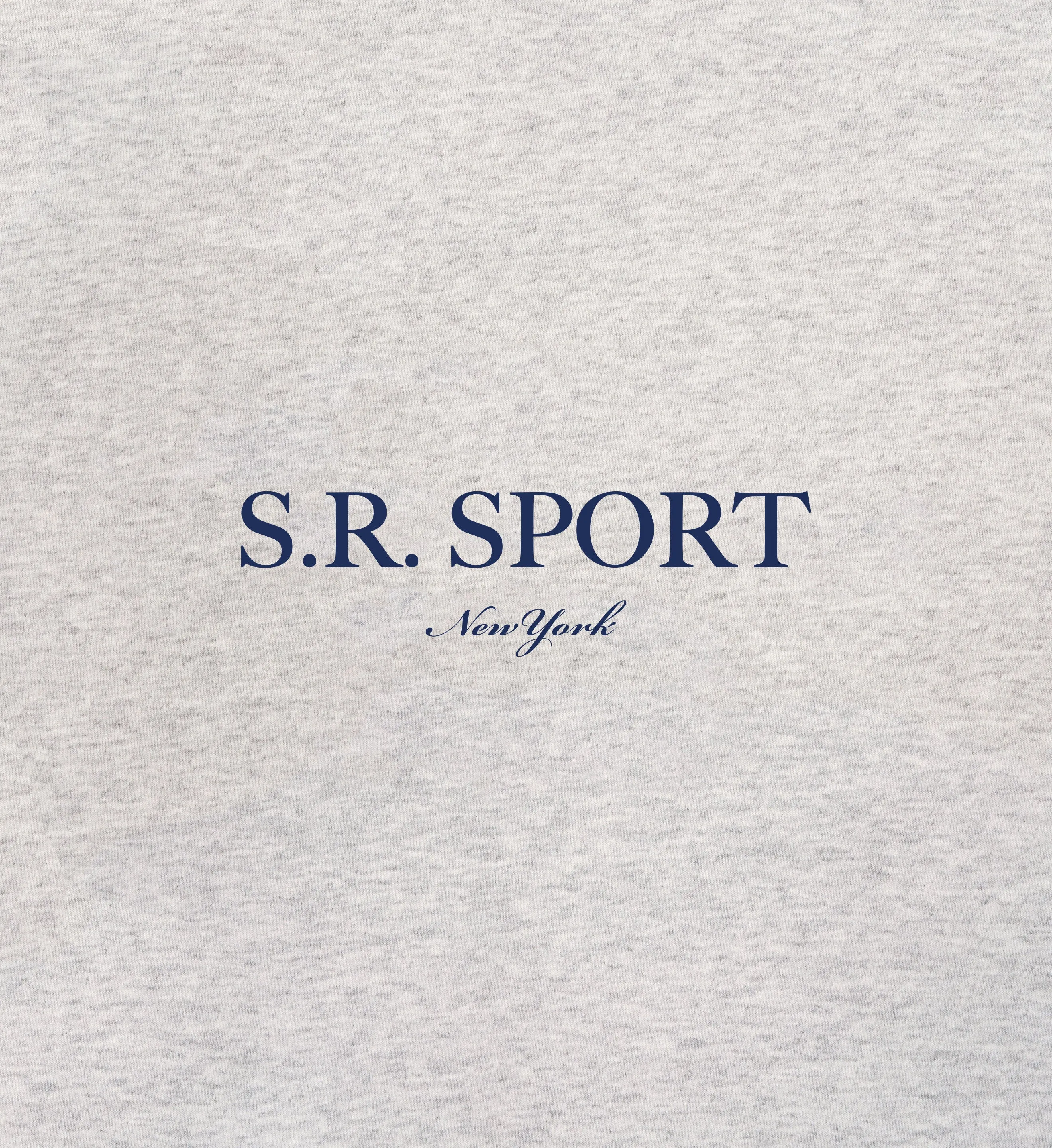 SR Sport Cropped Hoodie - Heather Gray/Navy