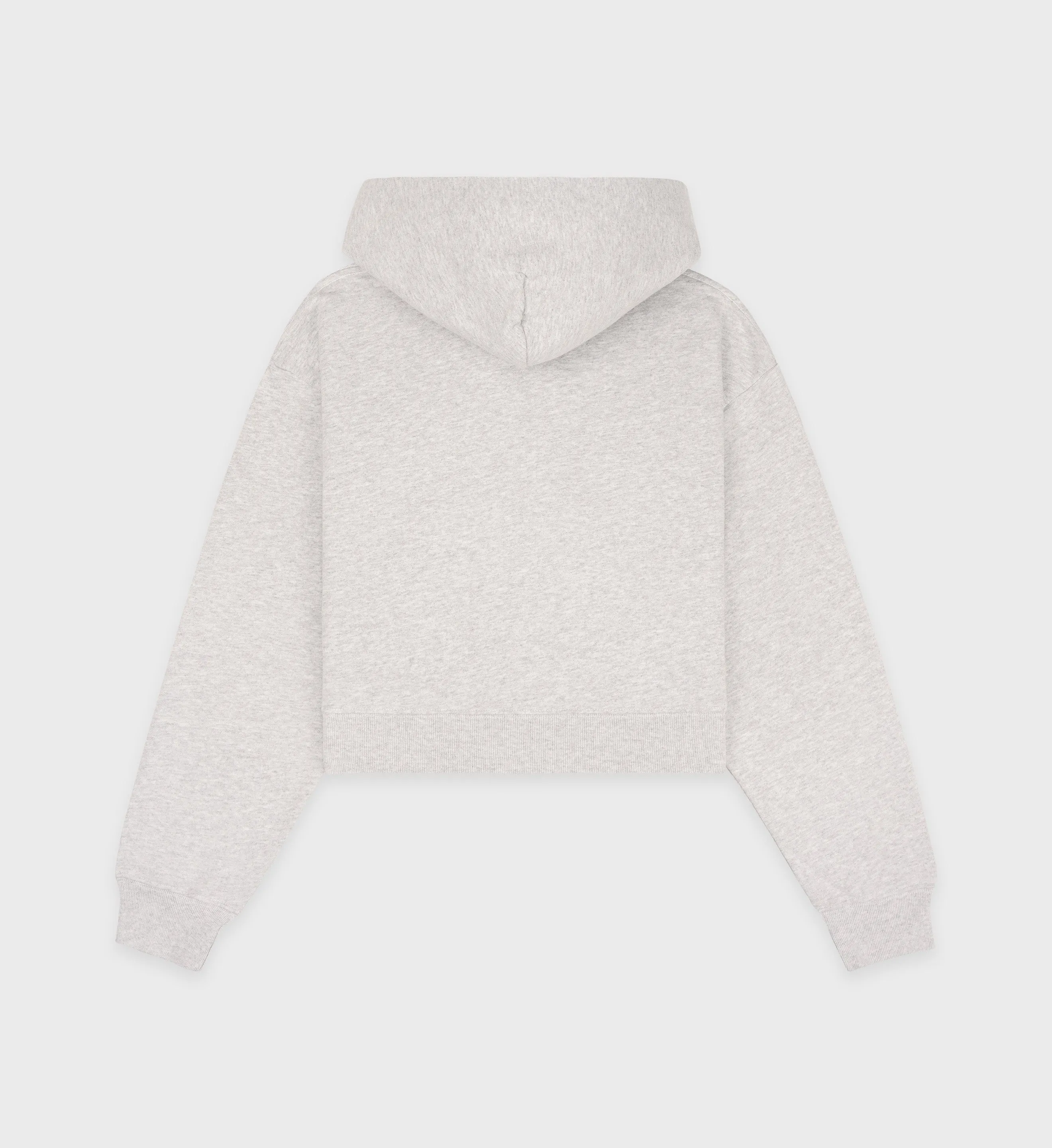 SR Sport Cropped Hoodie - Heather Gray/Navy