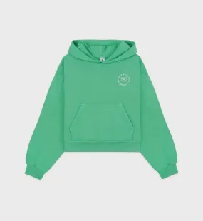 SRHWC Cropped Hoodie - Verde/White