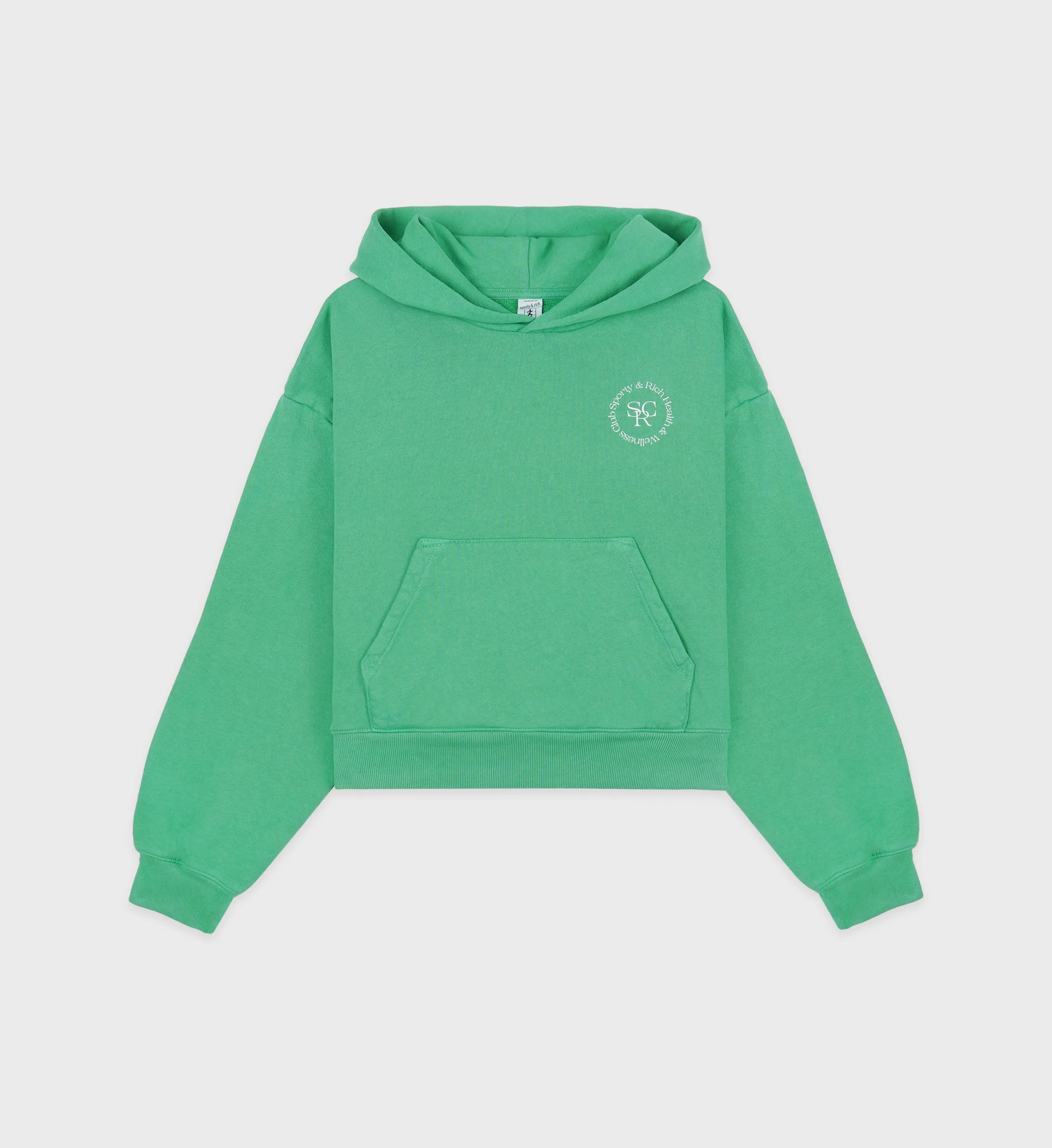 SRHWC Cropped Hoodie - Verde/White