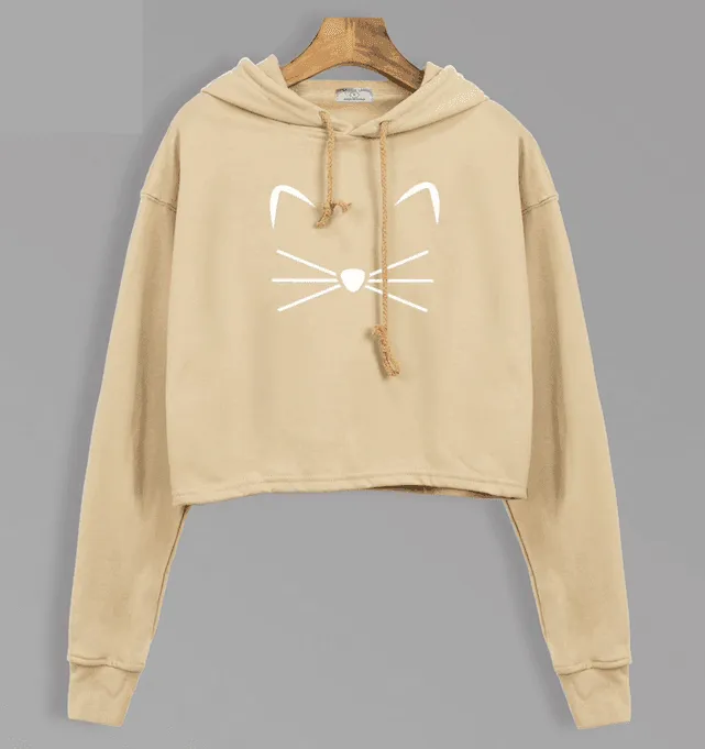 THE CROPPED KITTY HOODIE