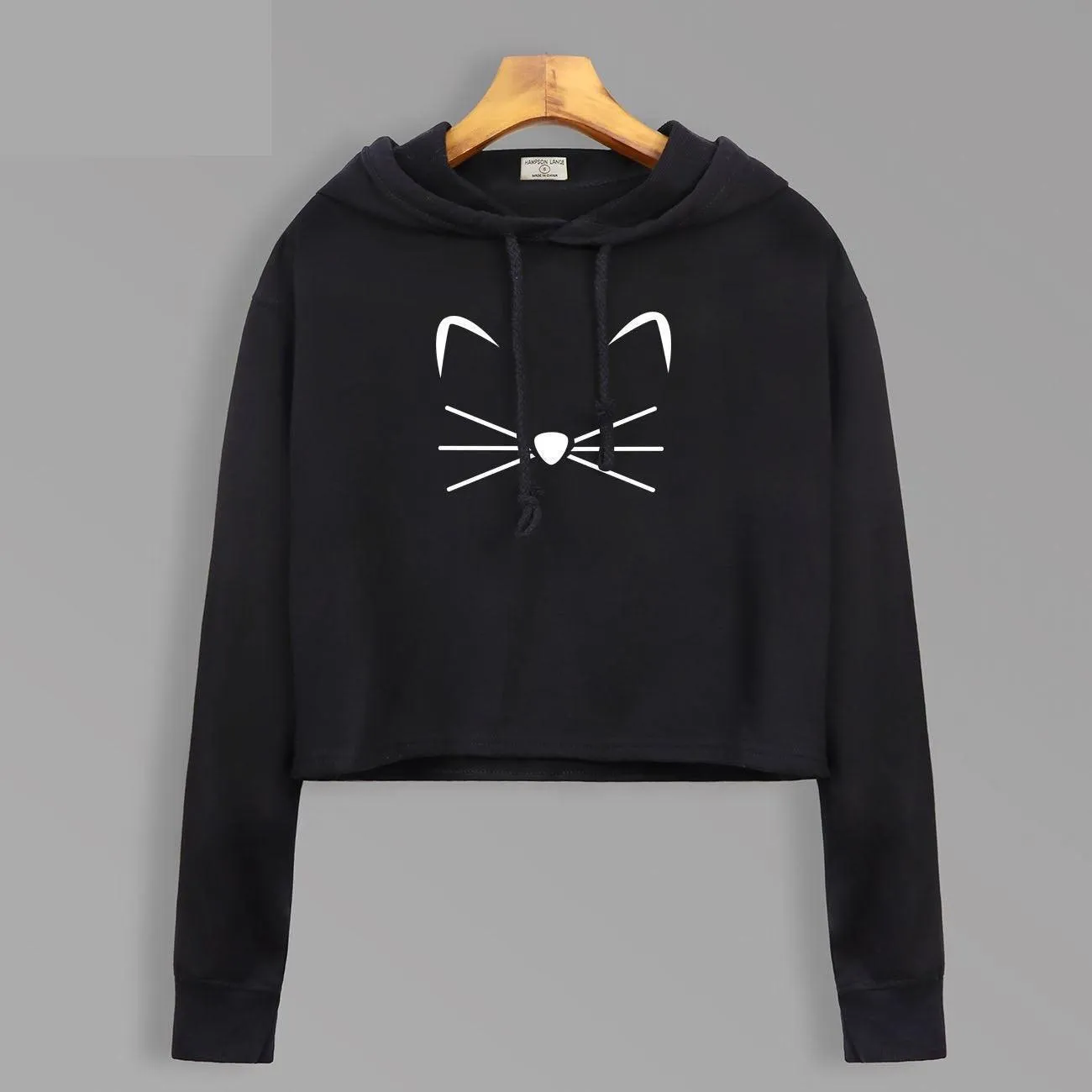 THE CROPPED KITTY HOODIE