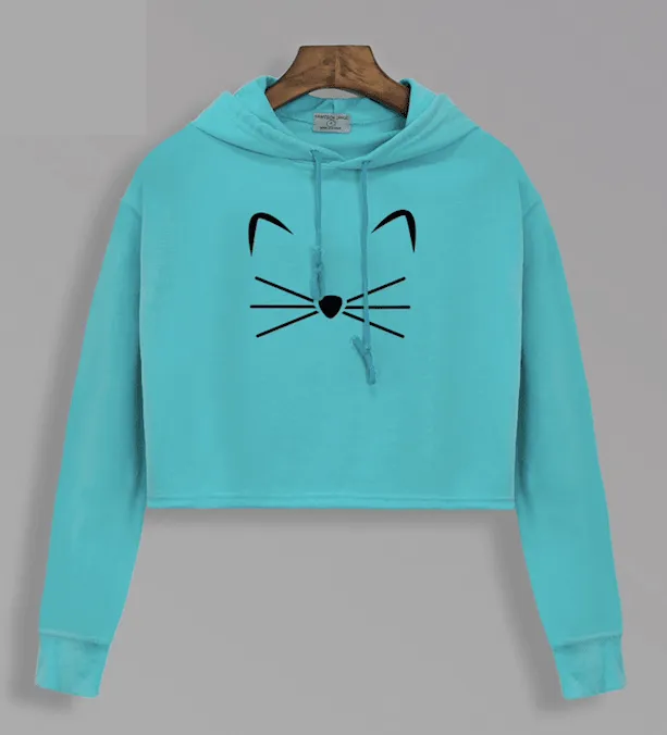 THE CROPPED KITTY HOODIE