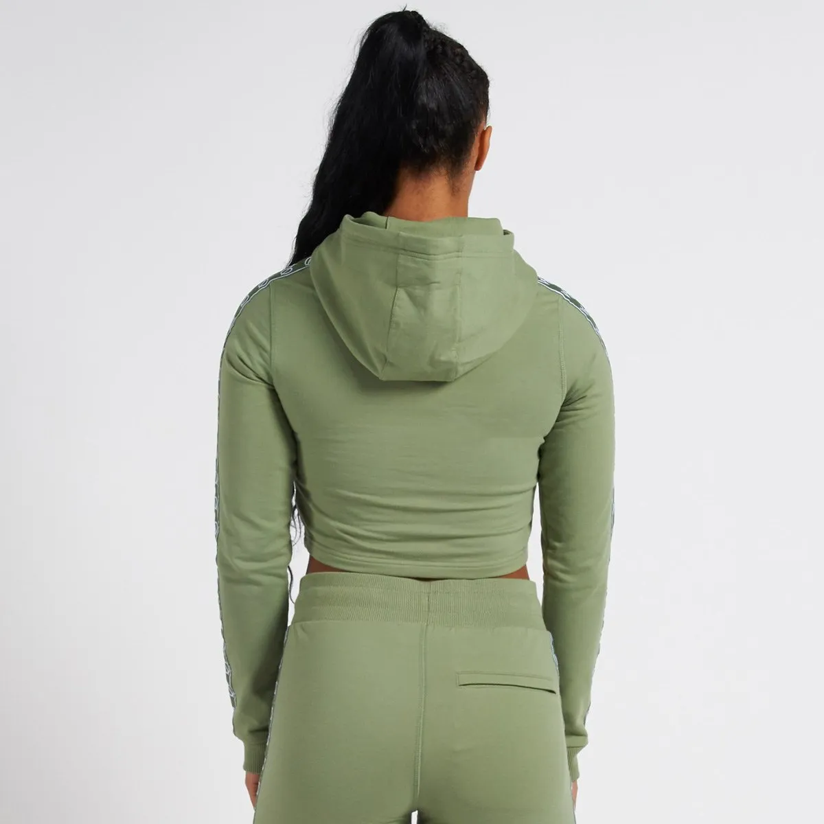 Vanquish Radiate Women's Olive Cropped Hoodie